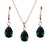 Elegant Rhinestone Necklace and Earring Set