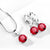 Elegant Round Cubic Zirconia Crystal Hypoallergenic Necklace and Earrings Set