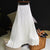 Elegant Solid-color Accordion Maxi Skirts