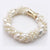 Elegant Twisted String Of Pearl Accent Bracelet