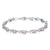 Elegant and Luxurious Zirconia Crystal Chain Link Bracelet