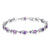 Elegant and Luxurious Zirconia Crystal Chain Link Bracelet