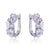 Elegant and Luxurious Zirconia Crystal Hoop Earrings
