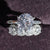 Exceptional Collections of Royalty Rhinestone Encrusted Rings Set