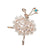 Exquisite Bejeweled Gymnast and Ballerina Doll Brooch Pins