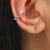 Exquisite Fashion Zircon Bejeweled Ear Cuff Earrings