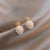 Exquisite Honey Bee Pearl Mini Stud Earrings