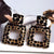 Extravagant and Colorful Geometric Rhinestone Statement Earrings