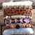 Eye-Catching 5pcs Leopard Print with Rhinestone Beaded Bracelet Set