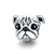 Fabulous Sterling Silver Zircon Adorned Dog Charm Pendants