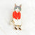 Fancy Rabbit, Fox, and Cat Enamel Brooches