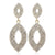 Fashion Trendsetter Rhinestone Studded Long Tassel Drop Earrings