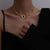 Fashion Upscale Thick Chain with Roman Numeral Pendant Choker Necklaces