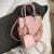 Fashionable Chain Strap Vegan Leather Handbags with A Cute Mini Bag
