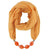 Fashionable Soft Solid Color Scarf With Jewelry Pendant