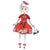 Fashionista Girl in Multicolor Dress with Bow Enamel Dolls Brooch Pins