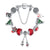 Festive Christmas Themed Bead Charm Bracelet