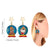 Festive Shimmer Christmas Ornaments Dangling Earrings