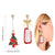 Festive Shimmer Christmas Ornaments Dangling Earrings
