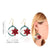 Festive Shimmer Christmas Ornaments Dangling Earrings