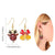 Festive Shimmer Christmas Ornaments Dangling Earrings