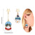 Festive Shimmer Christmas Ornaments Dangling Earrings