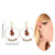 Festive Shimmer Christmas Ornaments Dangling Earrings