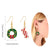 Festive Shimmer Christmas Ornaments Dangling Earrings