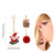 Festive Shimmer Christmas Ornaments Dangling Earrings