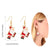 Festive Shimmer Christmas Ornaments Dangling Earrings