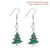 Festive Shimmer Christmas Ornaments Dangling Earrings