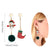 Festive Shimmer Christmas Ornaments Dangling Earrings