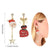 Festive Shimmer Christmas Ornaments Dangling Earrings