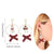 Festive Shimmer Christmas Ornaments Dangling Earrings