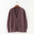 Fine-Knit V-Neck Casual Sweater