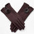 Fitted Touchscreen Winter Gloves with Pom Poms