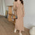 Flattering Hooded Knitted Long Sleeve Pullover Midi Dresses