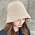 Floppy Plain Color Wide Brim Knitted Bucket Hats