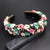 Floral Crown Head Band with Rhinestones