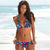 Floral Print Triangle Top and Tie Side Bottoms Bikini Swimsuits