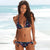 Floral Print Triangle Top and Tie Side Bottoms Bikini Swimsuits