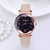 Flower Power Glitter Quartz Wrist Watch