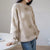 Fluffy Love Heart Pattern Knitted Loose Fit Sweaters