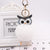Fluffy Pompom Wisdom Owl Key Chain