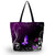 Foldable Purple Butterfly Tote Bag