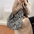 Foldable Wild Fashion Leopard Print Large Capacity Tote Shoulder Bags