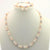 Freshwater Pearl Necklace, Bracelet, and Earring Set