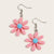 Fun and Bright Nature-Inspired Summer Retro Flower Acrylic Earrings