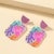 Fun and Bright Nature-Inspired Summer Retro Flower Acrylic Earrings