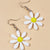 Fun and Bright Nature-Inspired Summer Retro Flower Acrylic Earrings